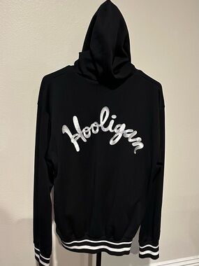 Hooligan Black Hooded Jacket Punk Oi Hardcore